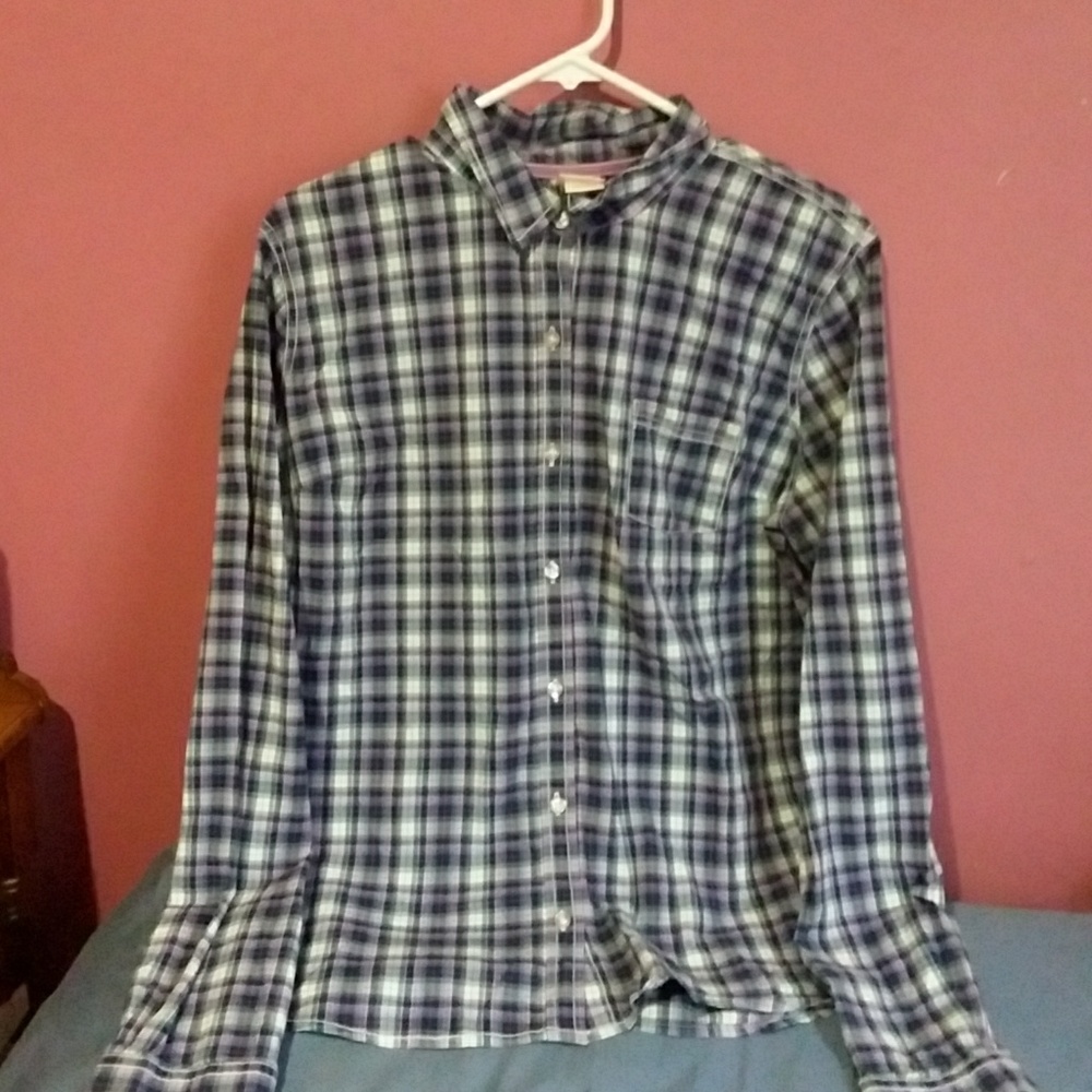 XXL Plaid button up, dress shirt